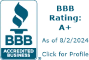 BBB Accredited Business, A+ rating